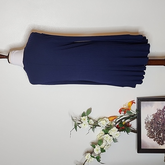 We the Free Navy Mini Dress Long Sleeve Bohemian Comfy Free People Spring Gypsy - Picture 8 of 11